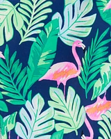 Kid 2-Piece Tropical Rashguard & Swim Trunk Set