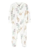 Baby Kangaroo 2-Way Zip Cotton Sleeper pyjamas
