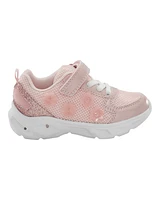 Toddler Glitter Light Up Sneakers - Pink