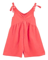 Kid Gauze Tank Romper