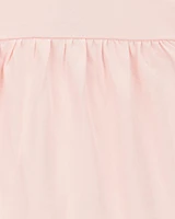 Baby Girl 2-Piece Gingham Bodysuit & Short Set - Orange