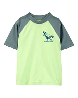 Kid 2-Piece Dinosaur Rashguard & Swim Trunk Set