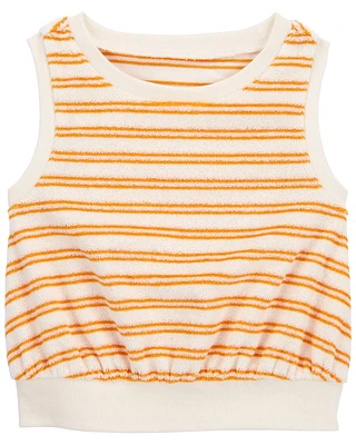 Toddler Striped Terry Tank