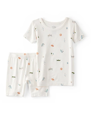 Toddler 2-Piece Camp Print PurelySoft Pajamas