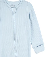 Baby Solid 2-Way Zip PurelySoft Sleeper Pyjamas - Blue