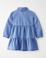 Toddler Organic Cotton Chambray Dress
