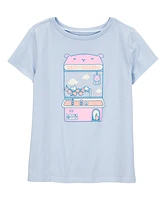 Kid Capy-Grabba Short-Sleeve Graphic Tee - Blue