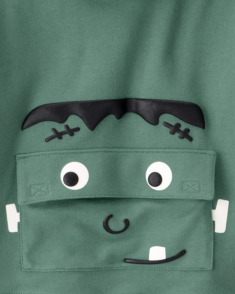 Toddler Halloween Frankenstein Pullover Hoodie