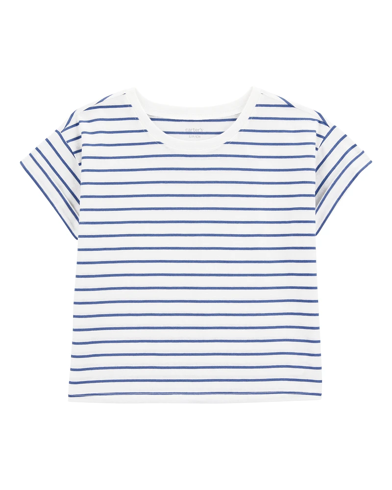 Kid Striped Short-Sleeve Fashion Top