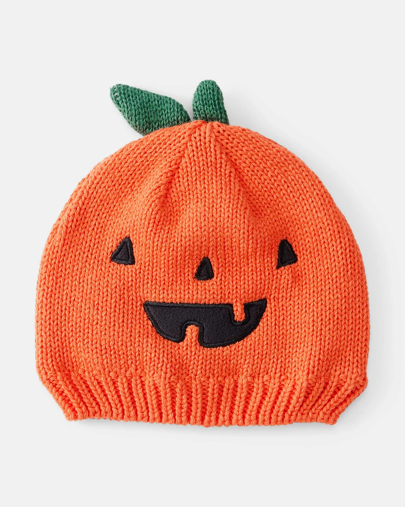 Baby Jack-O-Lantern Halloween Pumpkin Crochet Cap