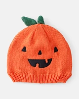 Baby Jack-O-Lantern Halloween Pumpkin Crochet Cap
