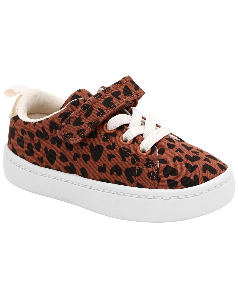 Toddler Heart Leopard Sneakers