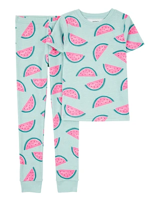 Kid 2-Piece Watermelon 100% Snug Fit Cotton Pyjamas