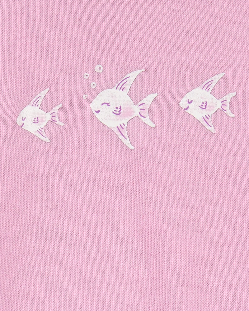 Toddler Girl 2-Piece Angelfish Loose Fit Pyjamas