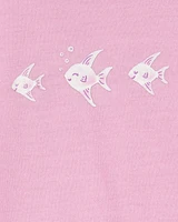 Toddler Girl 2-Piece Angelfish Loose Fit Pyjamas