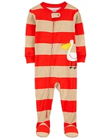 1-Piece Pelican 100% Snug Fit Cotton Footie Pyjamas