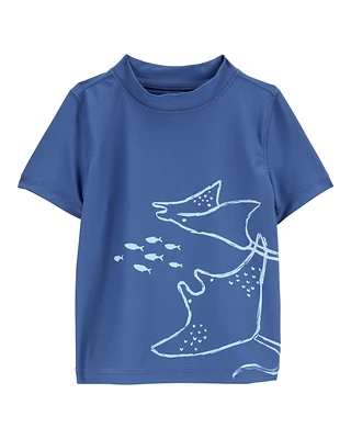 Toddler StinGrey Short-Sleeve Rashguard - Navy