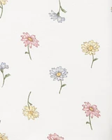 Baby 2-Way Zip Floral PurelySoft Wearable Blanket - Ivory