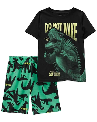 2-Piece Dinosaur Loose Fit Pyjamas