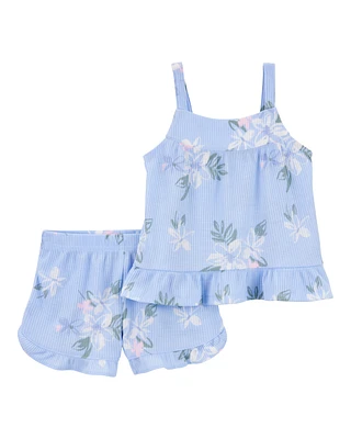 Toddler 2-Piece Floral Loose Fit Pyjamas