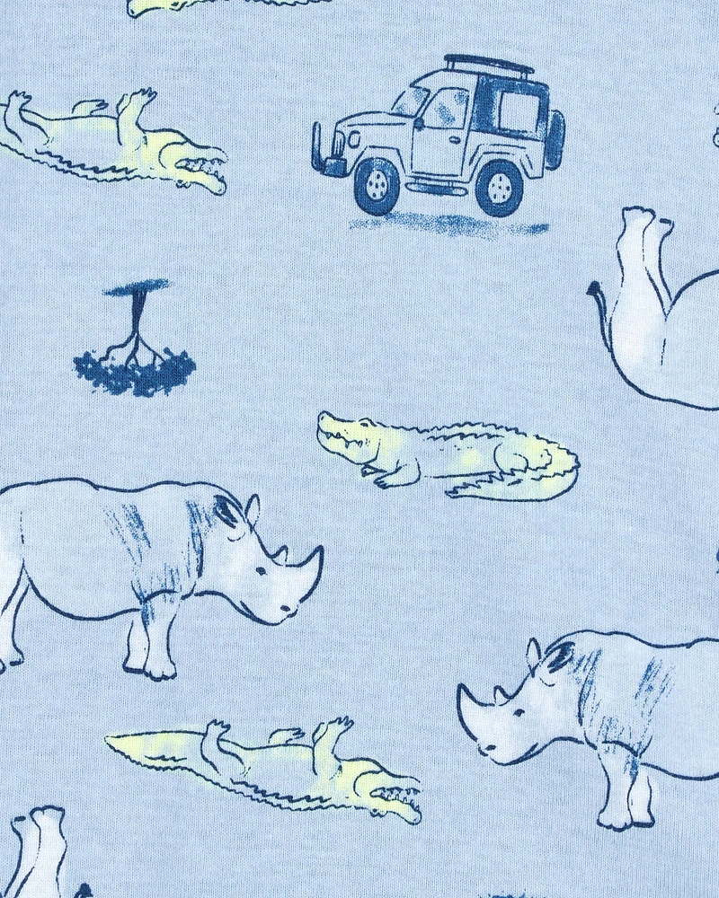 Baby 4-Piece Alligator Cotton Pyjamas