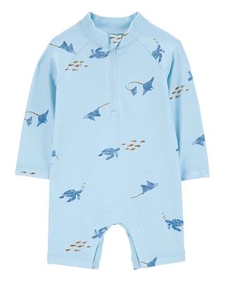Baby Turtle Rashguard - Blue