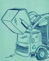 Baby Short-Sleeve Construction Tee - Green