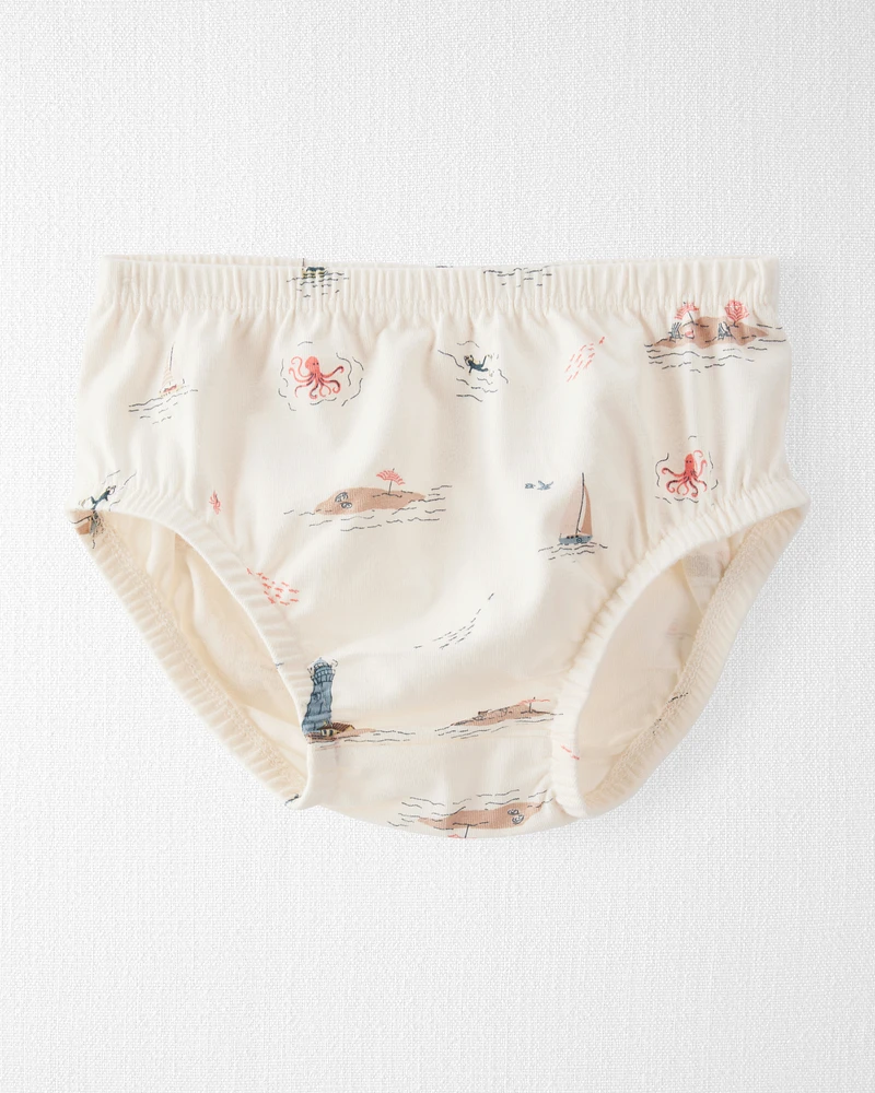 Baby Organic Cotton Coastal-Print Dress
