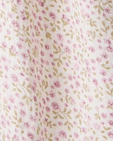 Toddler Organic Cotton Dress Botanic Muse Print