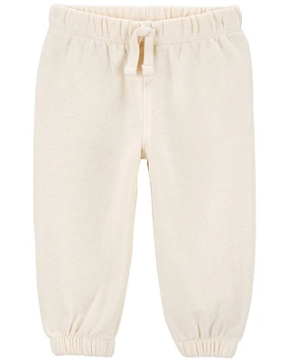 Glitter Pull-On Fleece Joggers