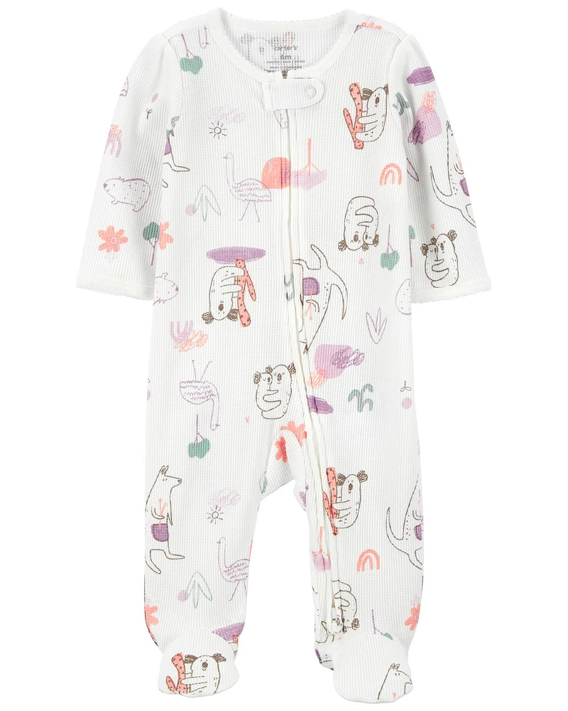 Baby Koala 2-Way Zip Thermal Sleeper Pyjamas