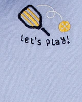 Baby Pickleball Cotton Romper