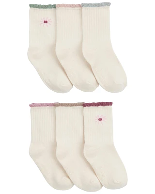 Toddler 6-Pack Daisy Socks