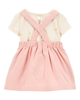 Baby 2-Piece Bunny Bodysuit & Jumper Set - Pink