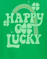 Lucky St. Patrick's Day Cotton Blend Graphic Tee