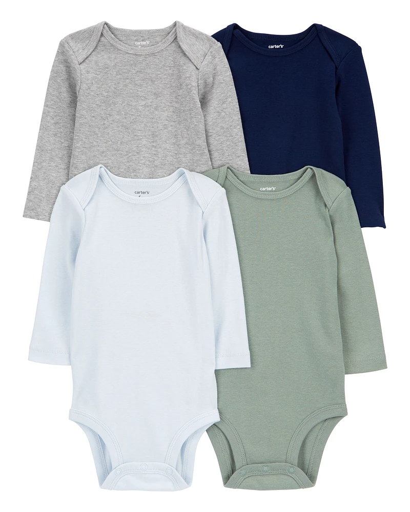 Baby 4-Pack Long-Sleeve Original Bodysuits