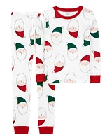 Kid 2-Piece Santa 100% Snug Fit Cotton Pyjamas