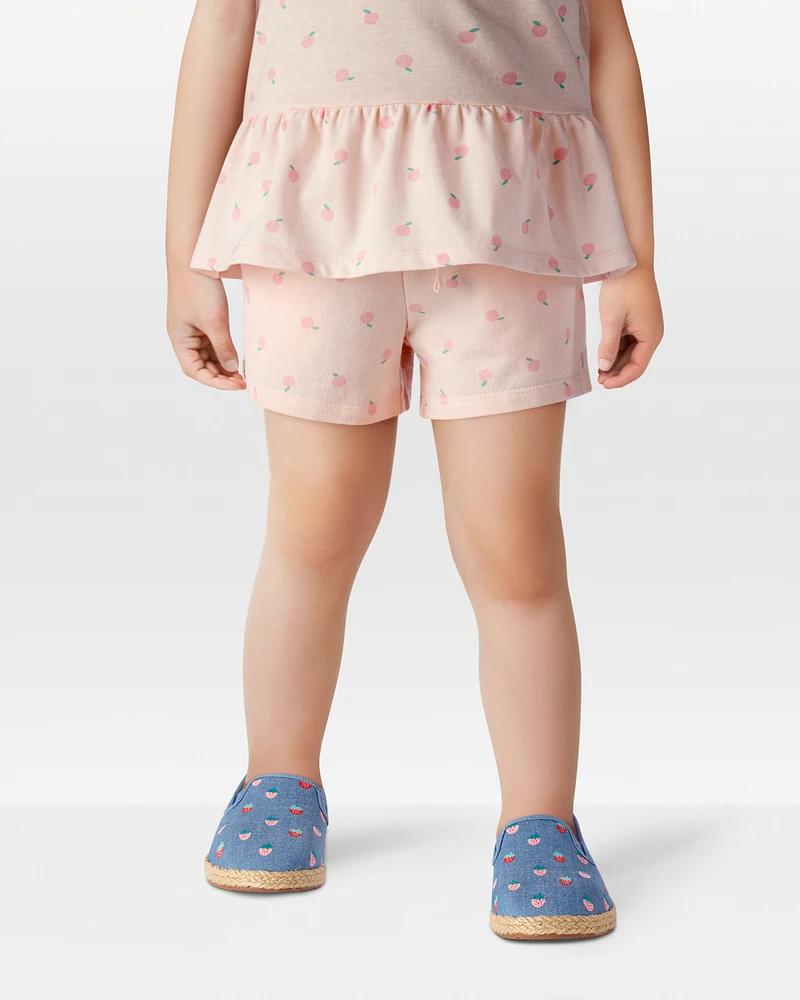 Toddler Girl Pull-On French Terry Shorts - Pink