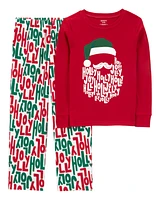 Kid 2-Piece Holly Jolly Fleece Pyjamas