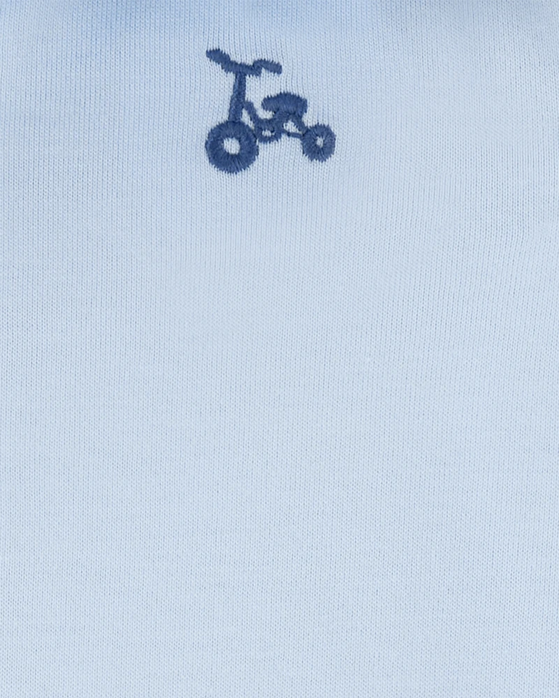Baby Boy 3-Piece Polo Outfit Set - Blue