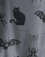 Toddler Organic Cotton Pyjamas Spooky Shadows Print