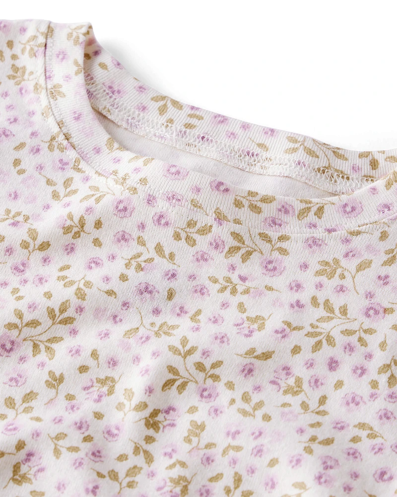 Kid Organic Cotton Pyjamas Enchanted Floral Print