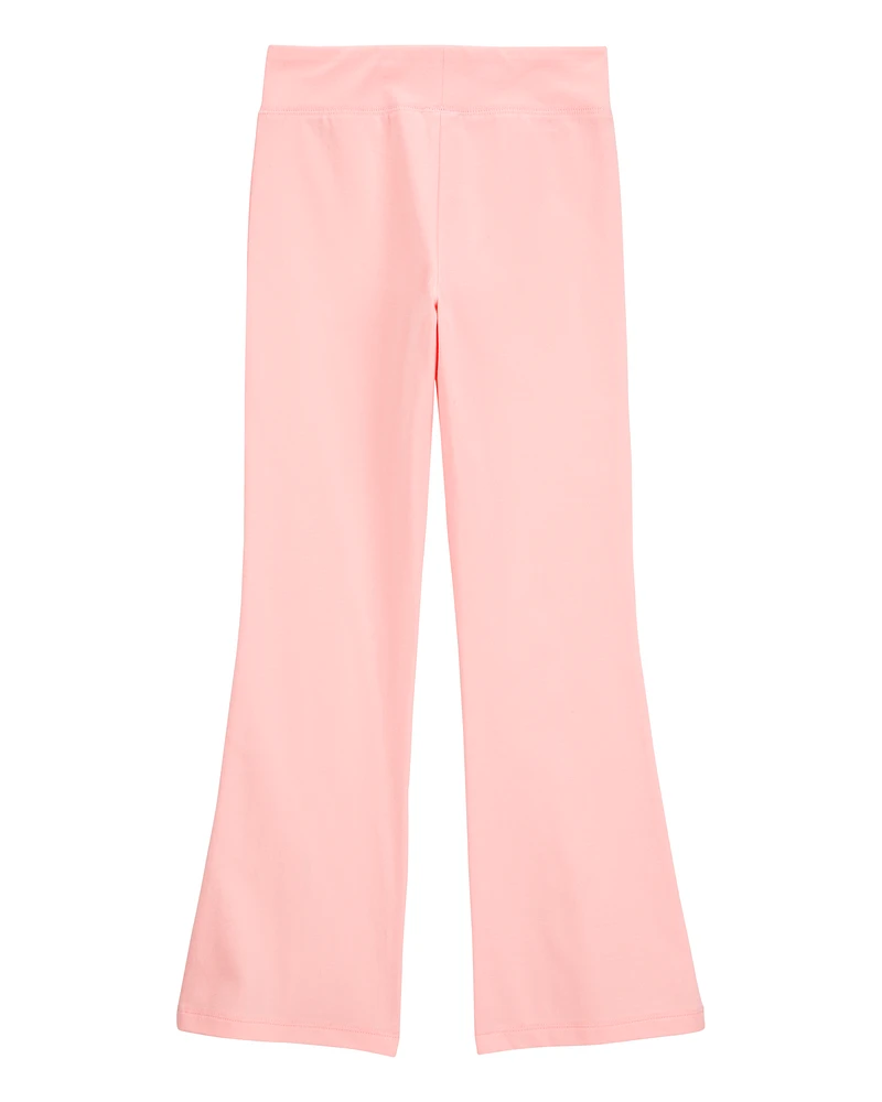 Kid Split Hem High-Rise Pants - Pink