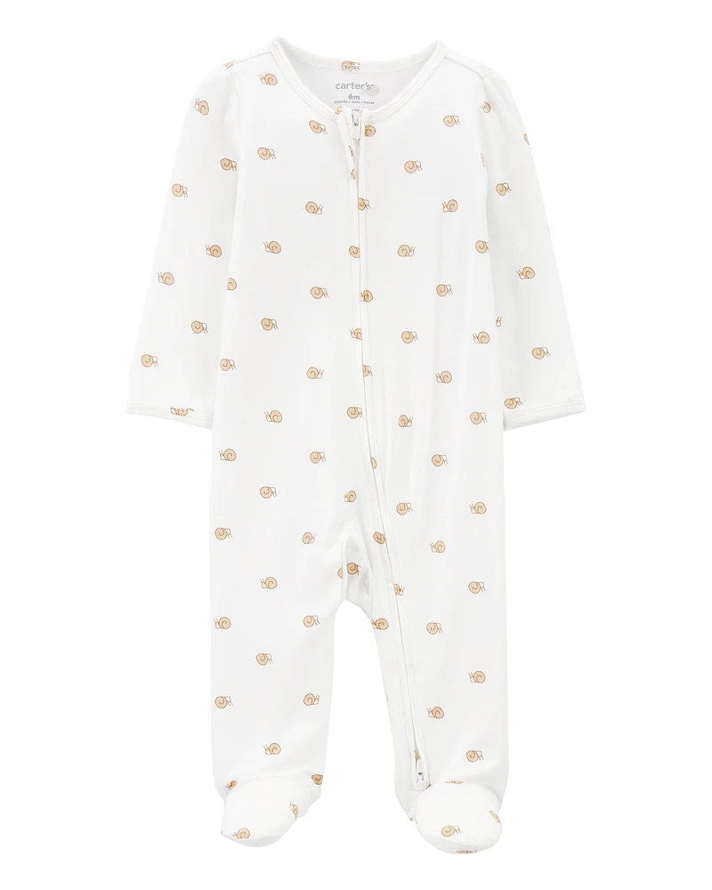 Baby Zip-Up PurelySoft Sleeper Pyjamas