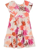 Kid Floral Crinkle Jersey Dress