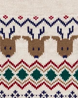 Baby 2-Piece Fair Isle Sweater & Pant Set