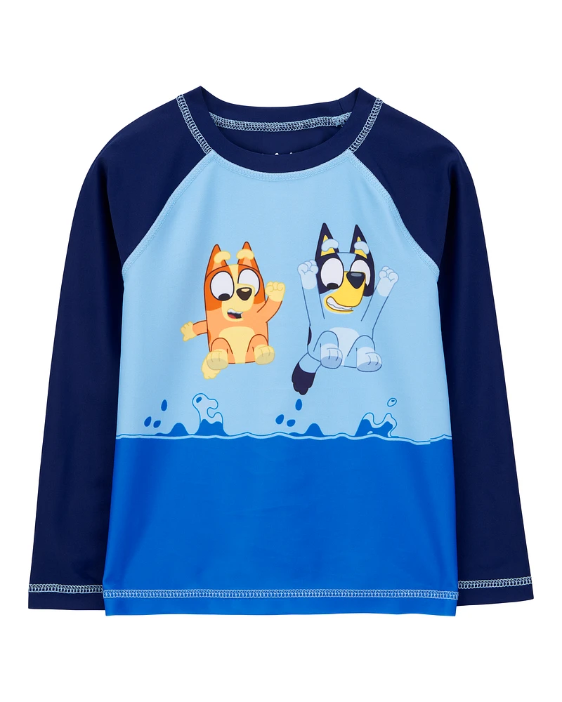 Toddler 2-Piece Bluey Rashguard & Swim Trunk Set