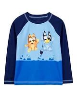 Toddler 2-Piece Bluey Rashguard & Swim Trunk Set