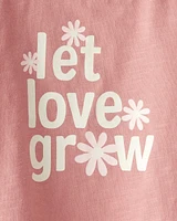 Baby Organic Cotton Let Love Grow Flutter Tee