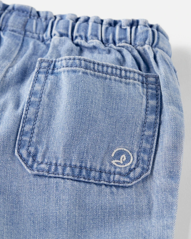 Baby Organic Cotton Chambray Pants